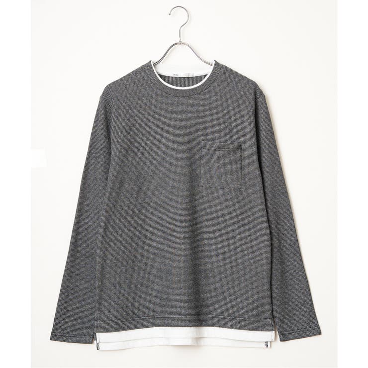 メランジワッフルポケフェイクロンＴ | ikka  | 詳細画像24 