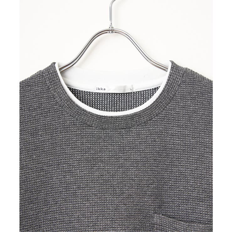 メランジワッフルポケフェイクロンＴ | ikka  | 詳細画像29 