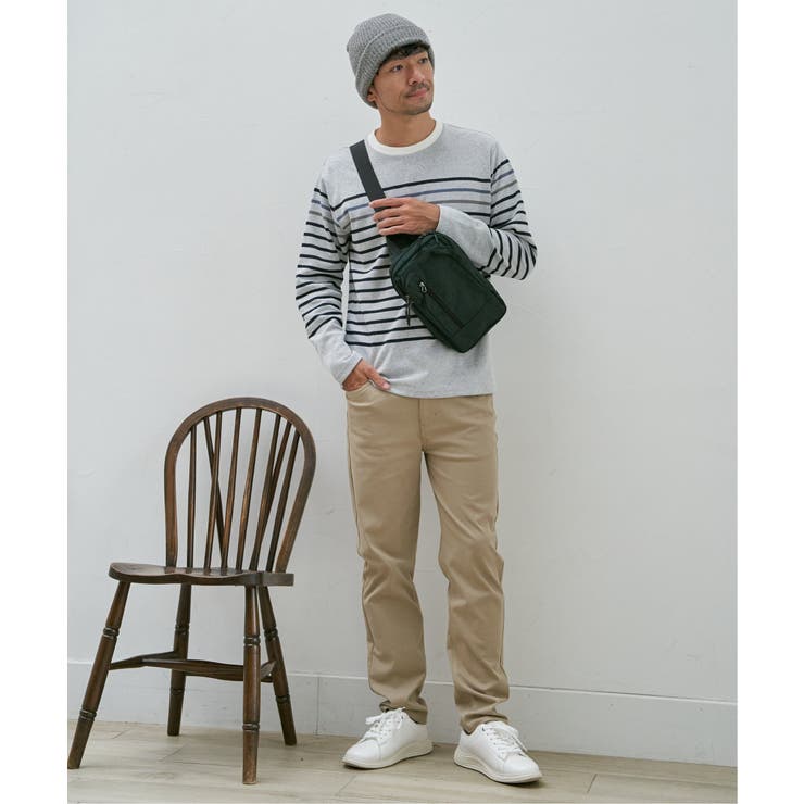 ジャカード３カラーボーダーロンＴ | ikka  | 詳細画像6 