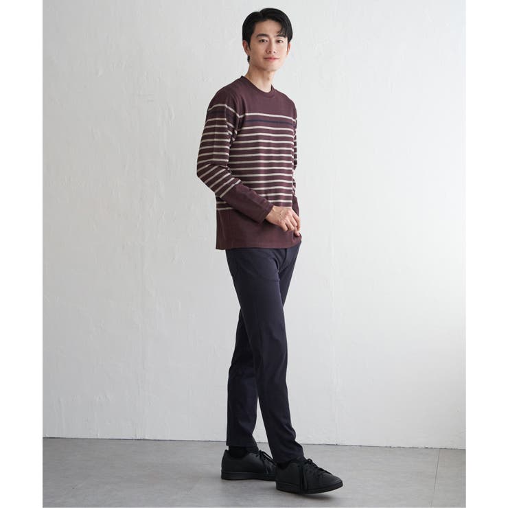 ジャカード３カラーボーダーロンＴ | ikka  | 詳細画像22 