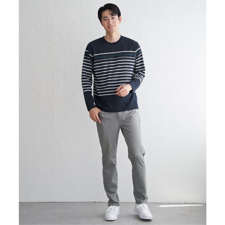 ジャカード３カラーボーダーロンＴ | ikka  | 詳細画像24 