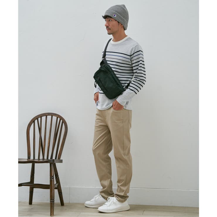 ジャカード３カラーボーダーロンＴ | ikka  | 詳細画像5 