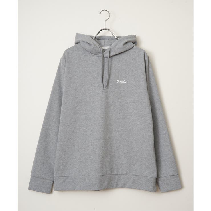 グレー | ブロックインレイＴパーカ | ikka 