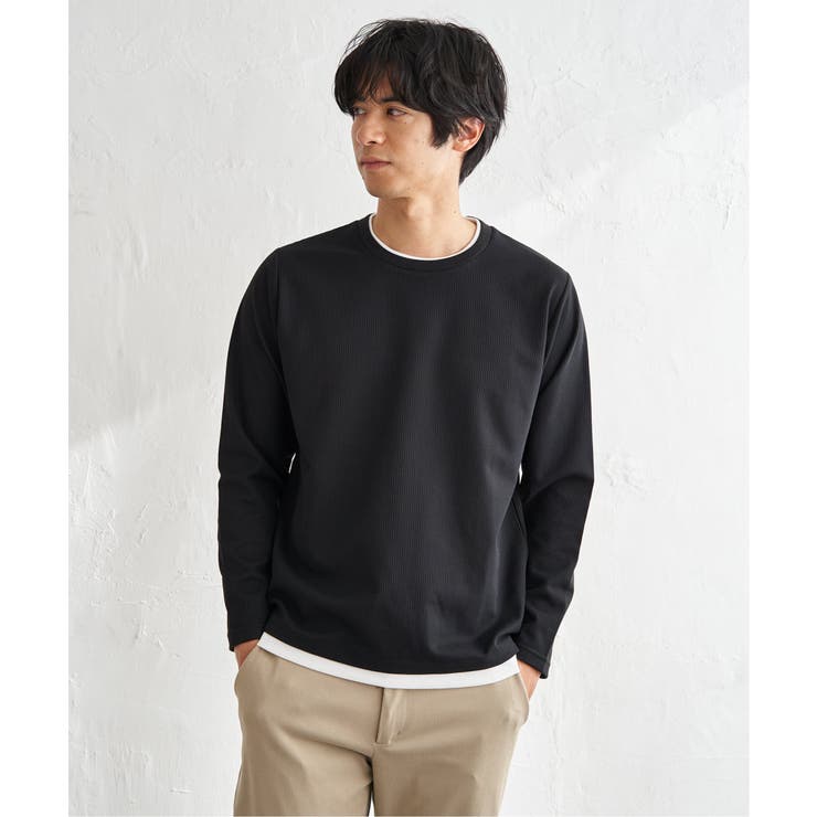 【吸水速乾】速乾ピケレイヤードロンT | ikka  | 詳細画像6 