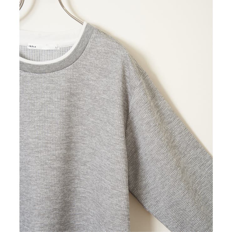 【吸水速乾】速乾ピケレイヤードロンT | ikka  | 詳細画像23 