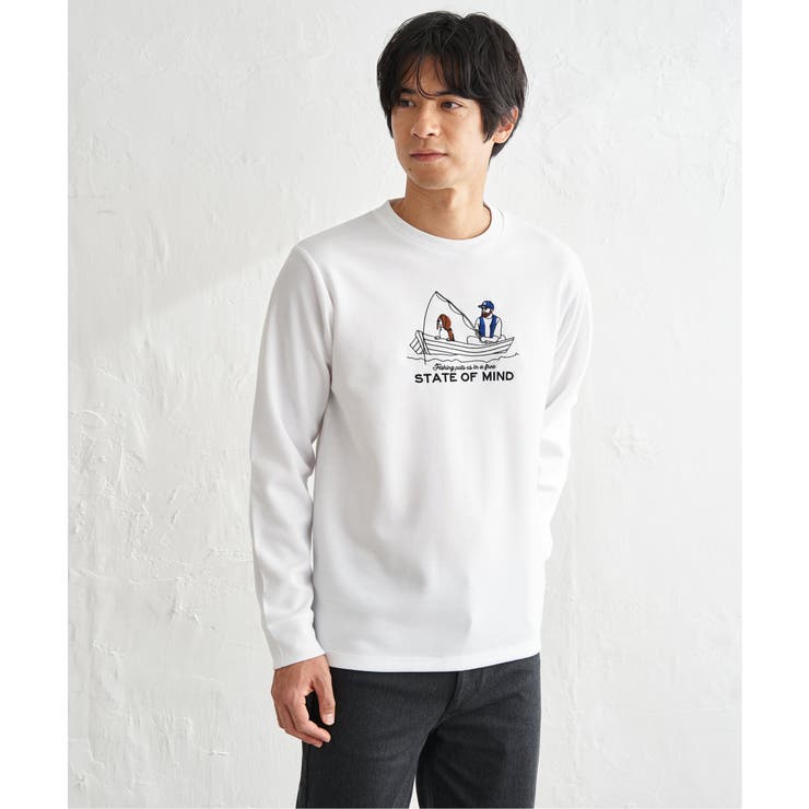 ポンチ刺繍ロンT | ikka  | 詳細画像5 