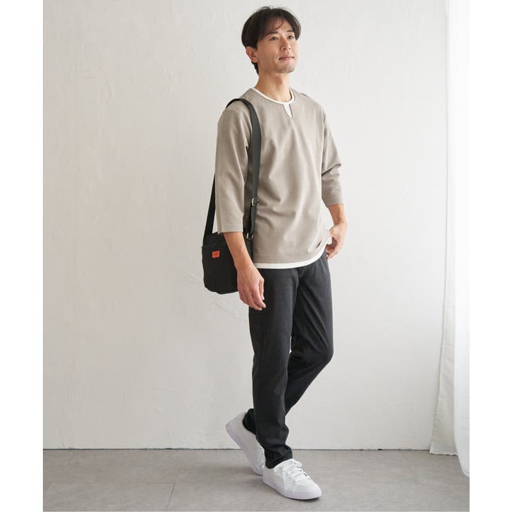 【抗菌防臭】GOKU楽冷感7分袖キーネック | ikka  | 詳細画像13 