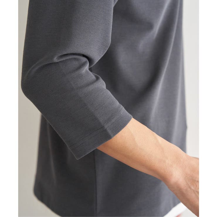 【抗菌防臭】GOKU楽冷感7分袖キーネック | ikka  | 詳細画像23 