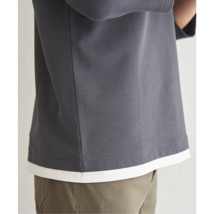 【抗菌防臭】GOKU楽冷感7分袖キーネック | ikka  | 詳細画像24 