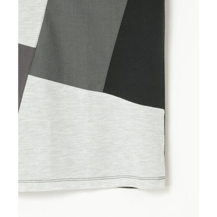 ブロックスポンチ切り替えロンT | ikka  | 詳細画像5 