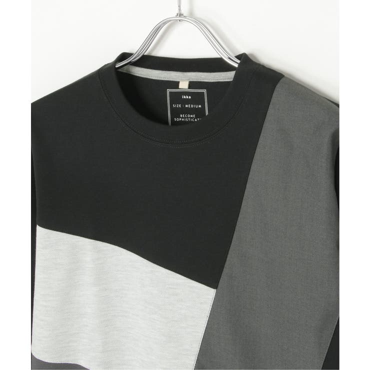 ブロックスポンチ切り替えロンT | ikka  | 詳細画像6 