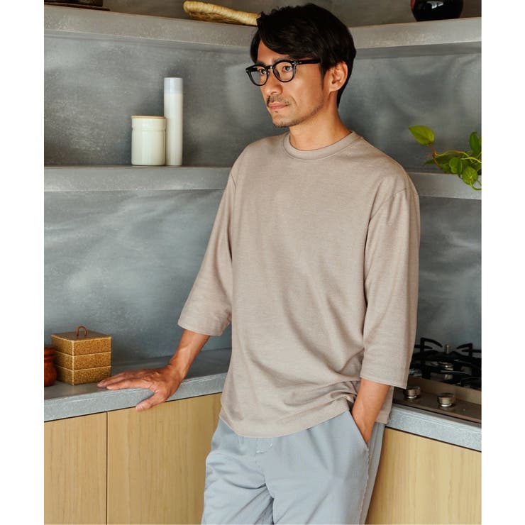 ドライ梨地7分袖Tシャツ | ikka  | 詳細画像5 
