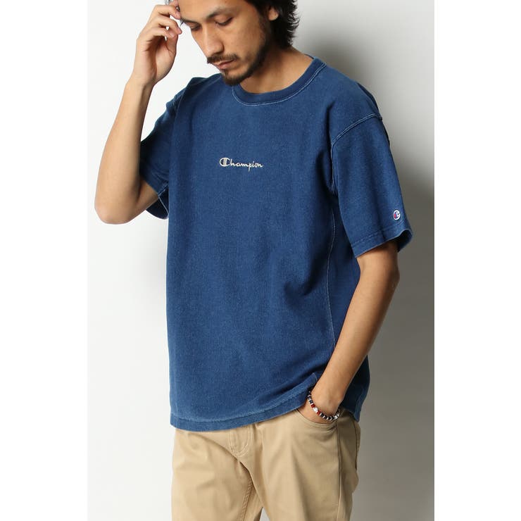 Champion チャンピオン リバースウィーブインディゴロゴt 品番 Ikaw0003294 Ikka イッカ のメンズファッション通販 Shoplist ショップリスト
