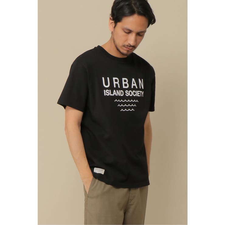 URBAN ISLAND SOCIETY ロゴプリントTシャツ[品番：IKAW0008545]｜ikka