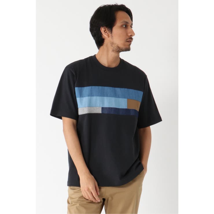 布帛切替半袖T URBAN RESEARCH DOORS tシャツ 布帛切替ドルマンカットソー