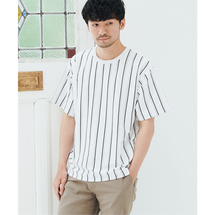 ストライプクルーネックtシャツ 品番 Ikaw Ikka イッカ のメンズファッション通販 Shoplist ショップリスト