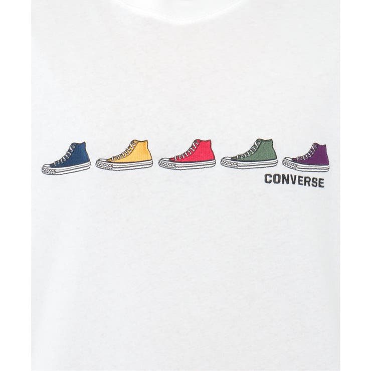 CONVERSE コンバース 5シューズ刺繍Tシャツ