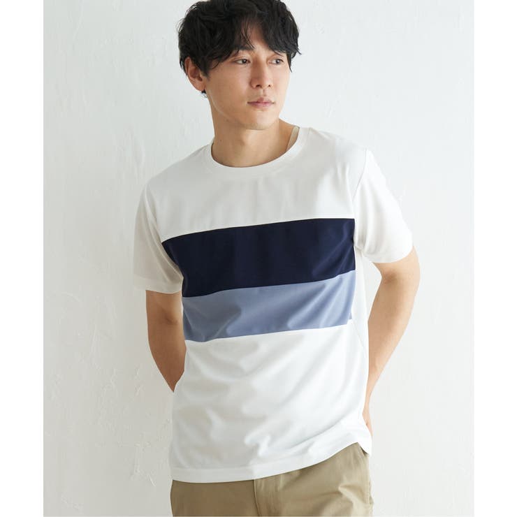 ホワイト】【接触冷感／吸水速乾】マルチファンクション横切り替えT【親子おそろい】[品番：IKAW0018617]｜ikka  （イッカ）のメンズファッション通販｜SHOPLIST（ショップリスト）