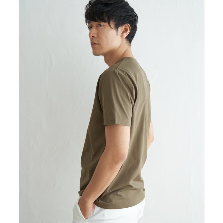 【接触冷感/吸水速乾】速乾COOLポケットプリントTシャツ | ikka  | 詳細画像14