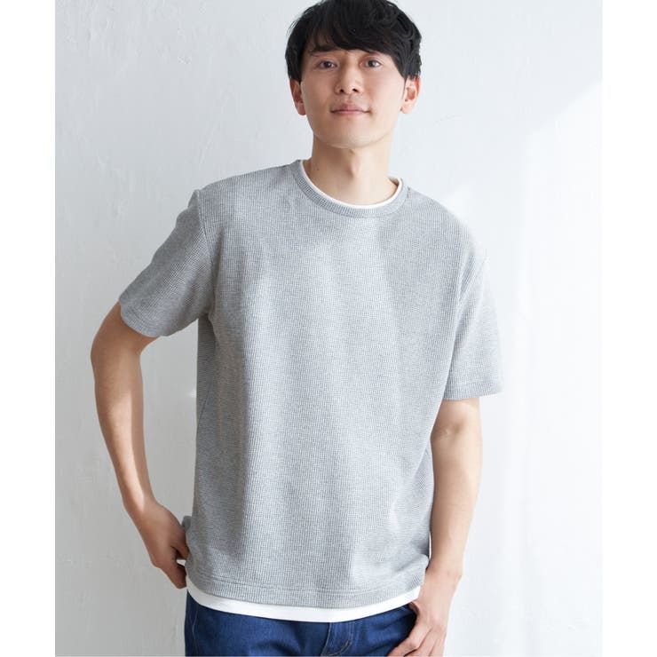 メランジワッフルフェイクTシャツ | ikka  | 詳細画像7