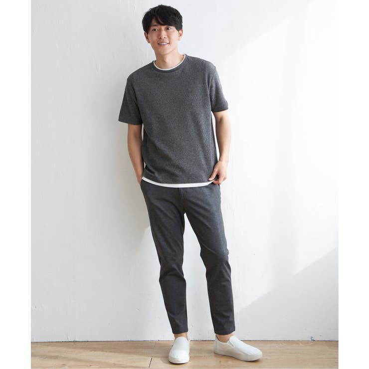 メランジワッフルフェイクTシャツ | ikka  | 詳細画像10