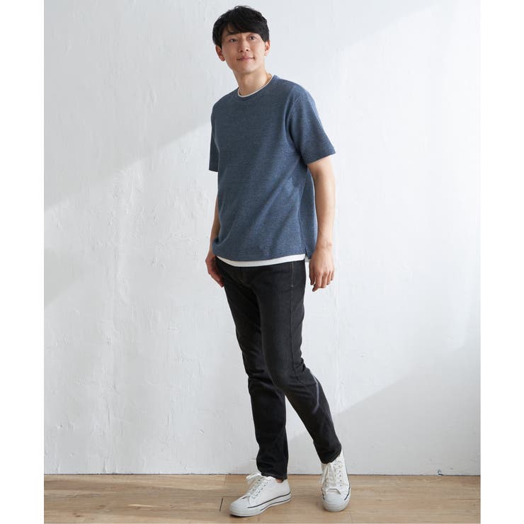 メランジワッフルフェイクTシャツ | ikka  | 詳細画像15