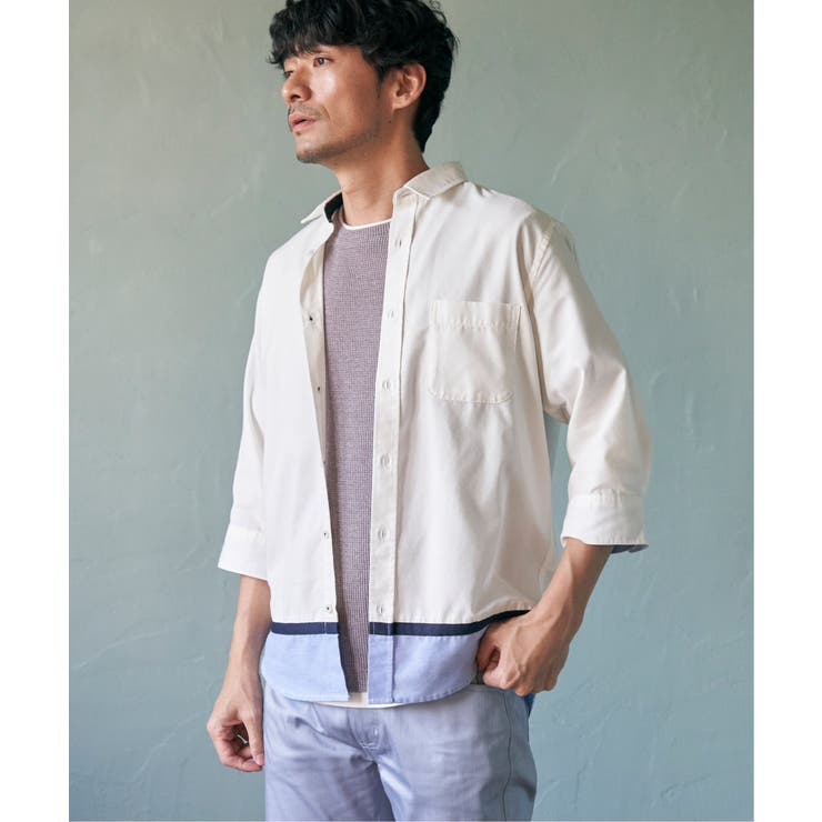 メランジワッフルフェイクTシャツ | ikka  | 詳細画像20