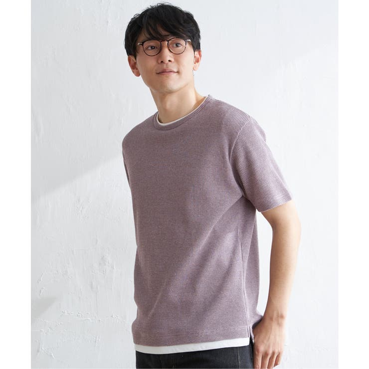 メランジワッフルフェイクTシャツ | ikka  | 詳細画像22