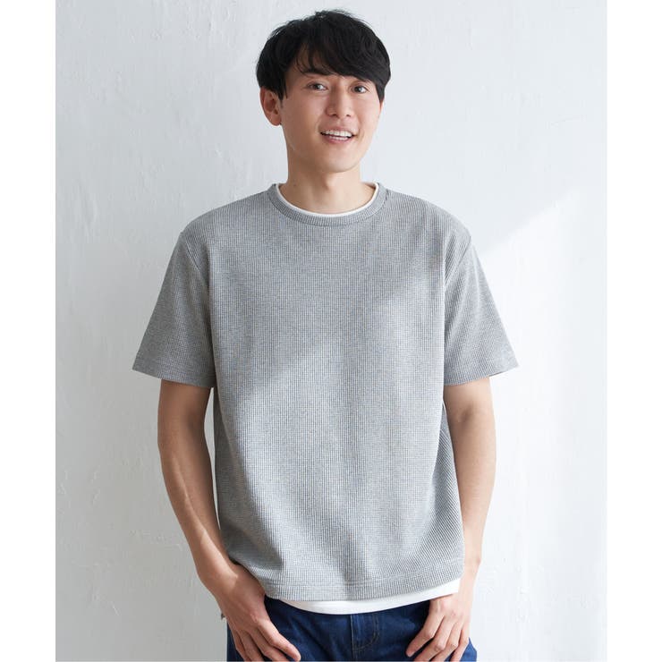 メランジワッフルフェイクTシャツ | ikka  | 詳細画像27