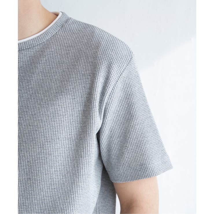 メランジワッフルフェイクTシャツ | ikka  | 詳細画像29