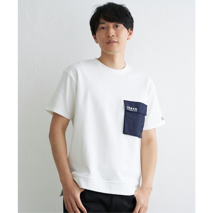 URBAN NATURE LIFE フラップポケットTシャツ | ikka  | 詳細画像15 