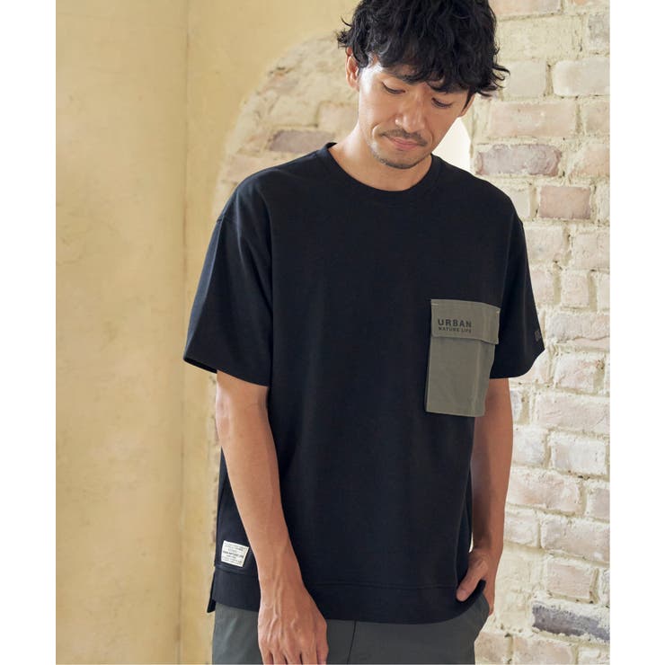 URBAN NATURE LIFE フラップポケットTシャツ | ikka  | 詳細画像2 