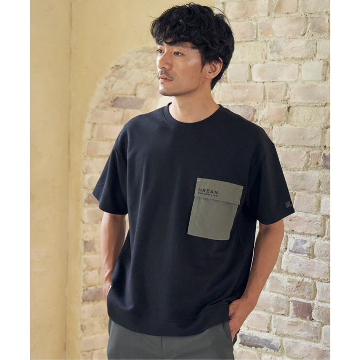 URBAN NATURE LIFE フラップポケットTシャツ | ikka  | 詳細画像3 