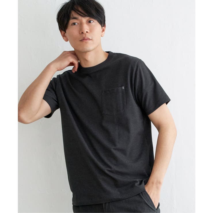 ブラック | ライトダンボールダブルフェイスTシャツ | ikka