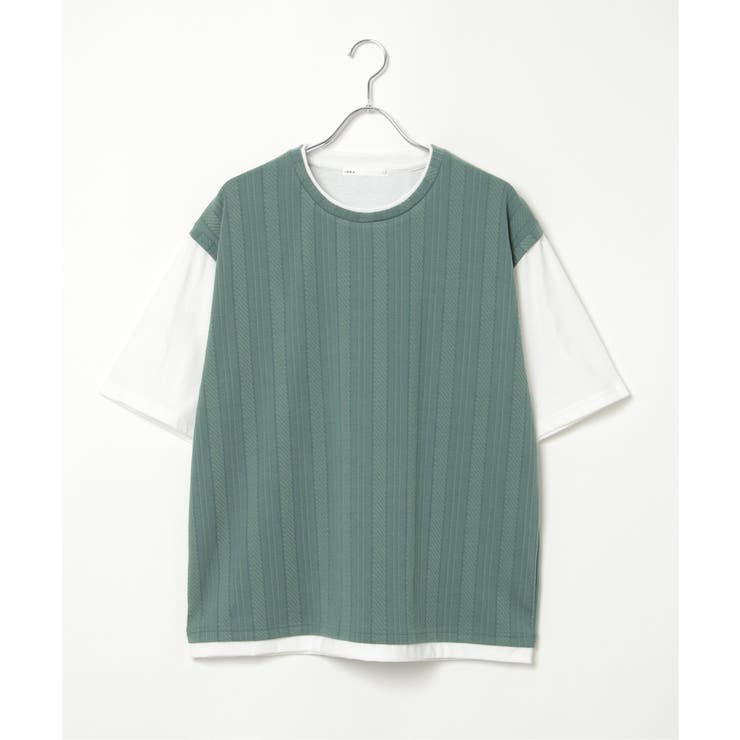 5分袖フェイクベストTシャツ | ikka  | 詳細画像24