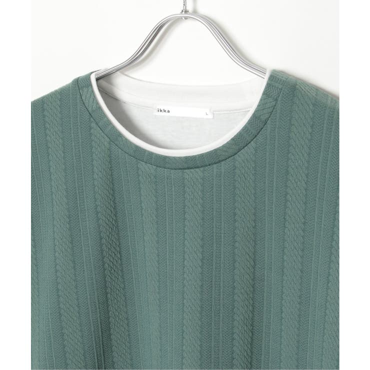 5分袖フェイクベストTシャツ | ikka  | 詳細画像28