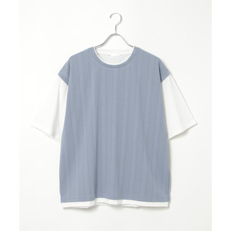 5分袖フェイクベストTシャツ | ikka  | 詳細画像30