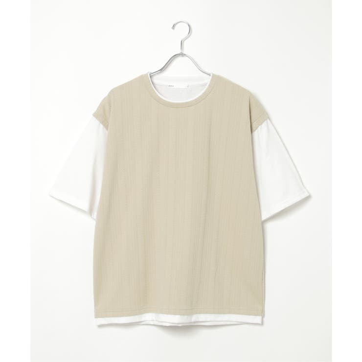 5分袖フェイクベストTシャツ | ikka  | 詳細画像32