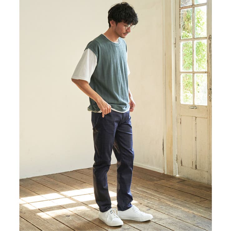 5分袖フェイクベストTシャツ | ikka  | 詳細画像4