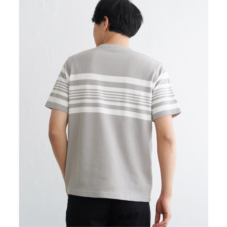 パイナップルパネルボーダーTシャツ | ikka  | 詳細画像15