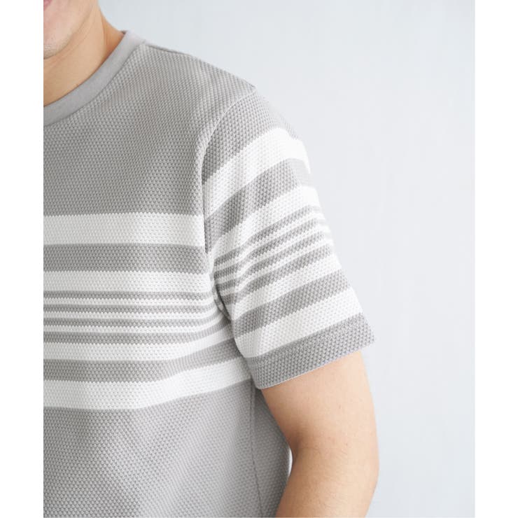 パイナップルパネルボーダーTシャツ | ikka  | 詳細画像18