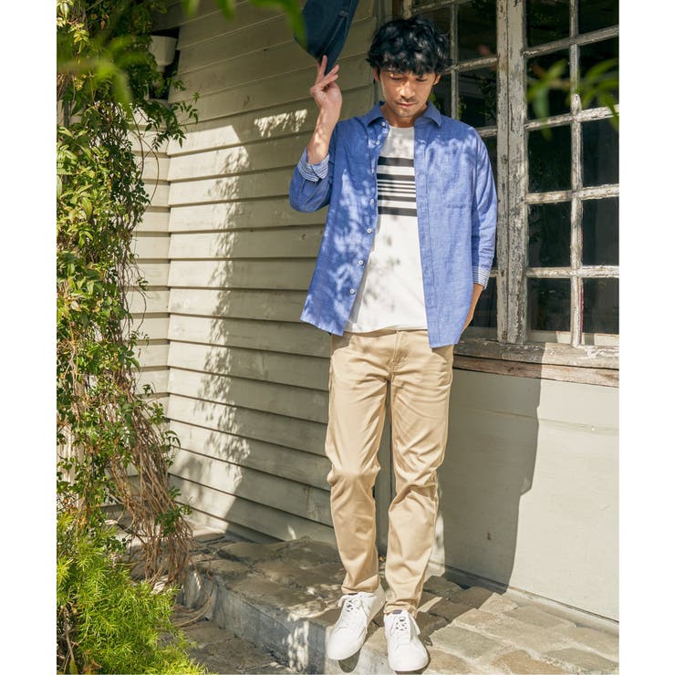 パイナップルパネルボーダーTシャツ | ikka  | 詳細画像5