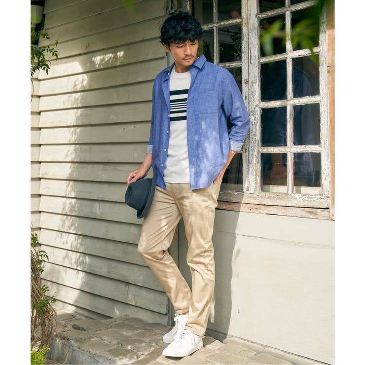 パイナップルパネルボーダーTシャツ | ikka  | 詳細画像6