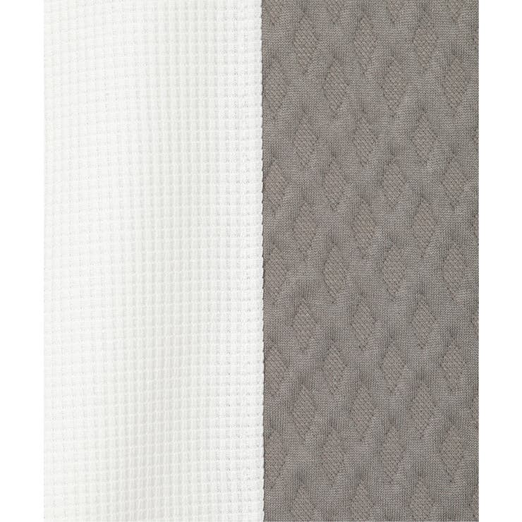 フクレジャガードワッフル切り替えTシャツ | ikka  | 詳細画像16 