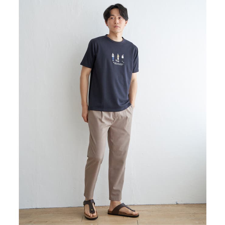 【親子コーデ】ポンチスリーメン刺繍Tシャツ | ikka  | 詳細画像12 