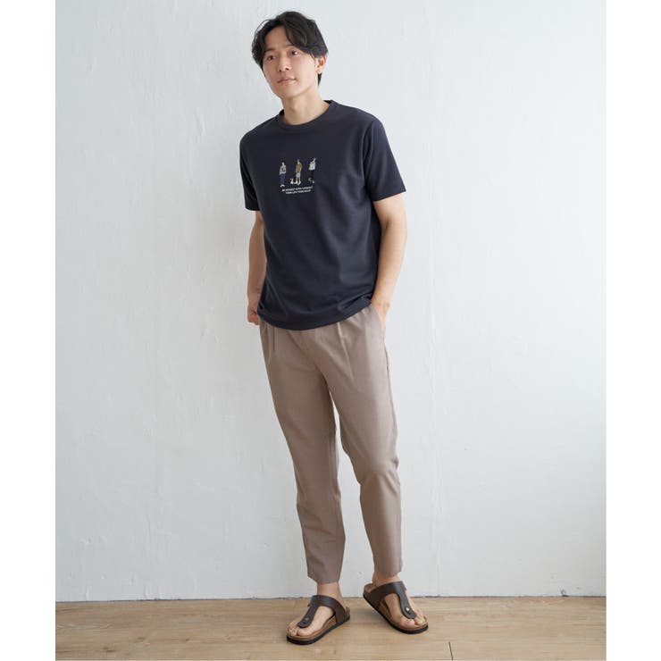 【親子コーデ】ポンチスリーメン刺繍Tシャツ | ikka  | 詳細画像13 