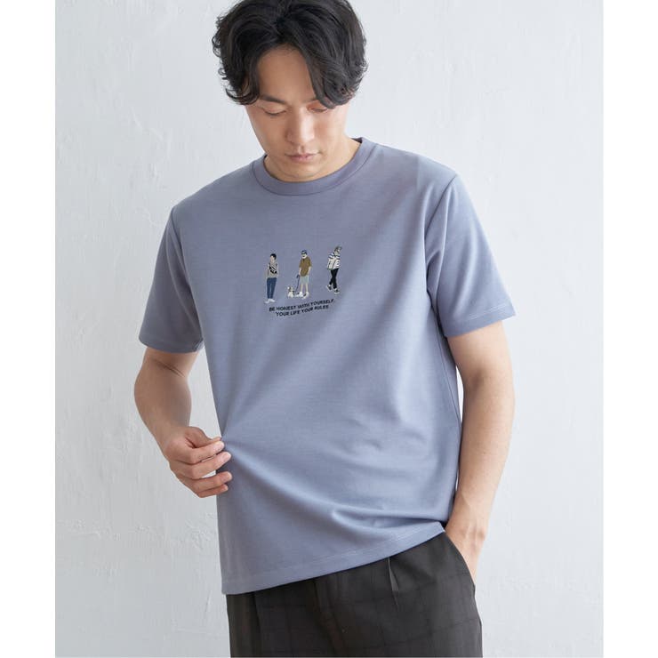 【親子コーデ】ポンチスリーメン刺繍Tシャツ | ikka  | 詳細画像16 
