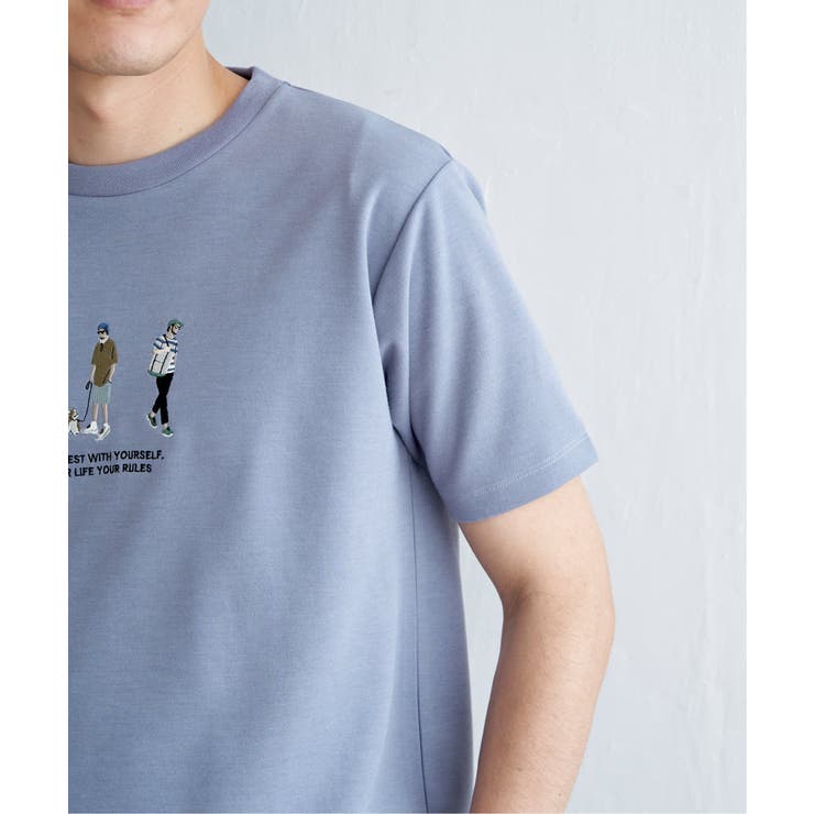 【親子コーデ】ポンチスリーメン刺繍Tシャツ | ikka  | 詳細画像18 