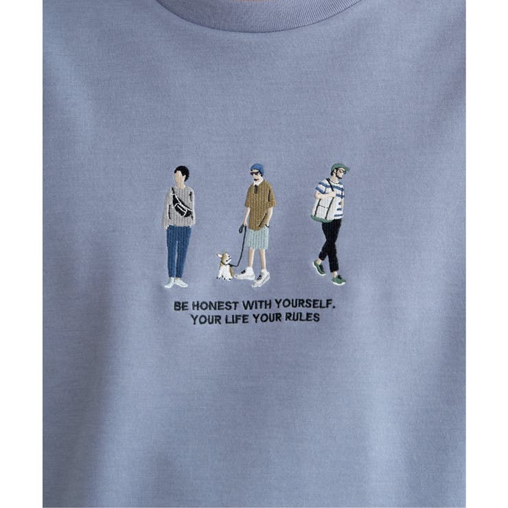 【親子コーデ】ポンチスリーメン刺繍Tシャツ | ikka  | 詳細画像21 