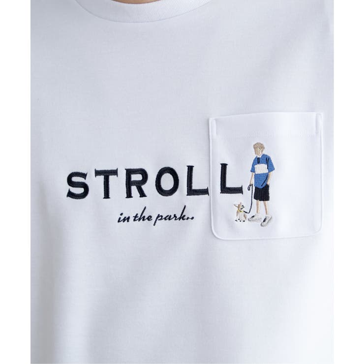 ポンチ刺繍ポケットTシャツ  | ikka  | 詳細画像15 